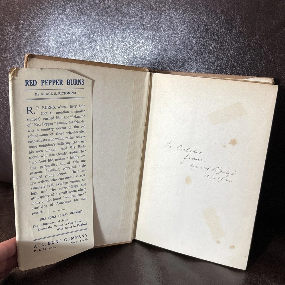 RED‎ PEPPER BURNS by Grace S Richmond 1910 Vintage Hardcover Book